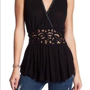 NWT Free People Megan Peplum Tank